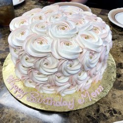 Carol's Cakes - Delicious birthday cake.  Almond cake, strawberry filling & almond icing.