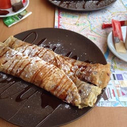 Overtaart - 2x Nutella banana crepes