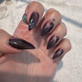 Nails Done By Vee - purple cat eye nails - Nail Salons Near Me Nails Done By Vee - purple cat eye nails - Nail Salons Near Me