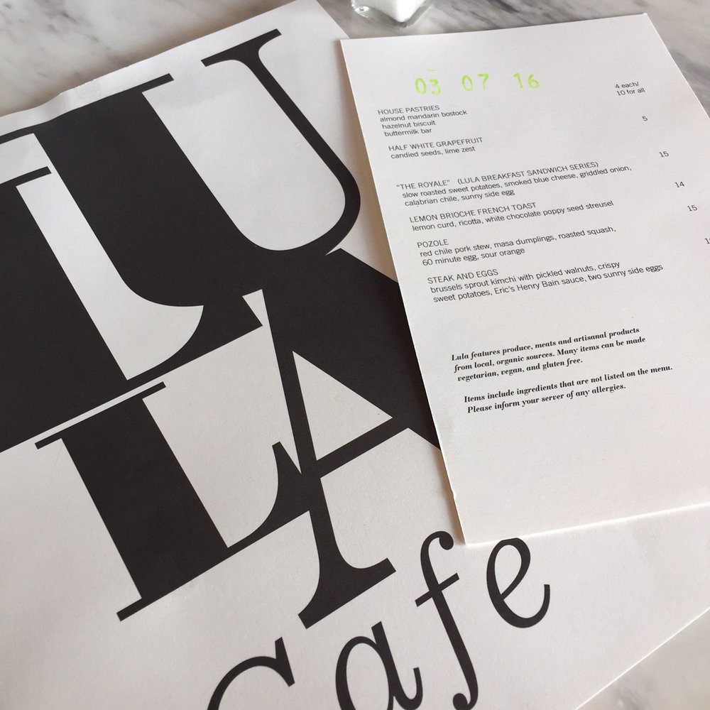 Special menu circa 3/2016. Special menu circa 3/2016.