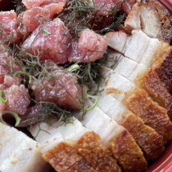 Alicia's Market - The crispiest skin on a roast port you will ever bite on! Also the limu (seaweed) is super fresh. You can almost taste the ocean! - Grocery Near Me - Honolulu, Hawaii Alicia's Market - The crispiest skin on a roast port you will ever bite on! Also the limu (seaweed) is super fresh. You can almost taste the ocean! - Grocery Near Me - Honolulu, Hawaii