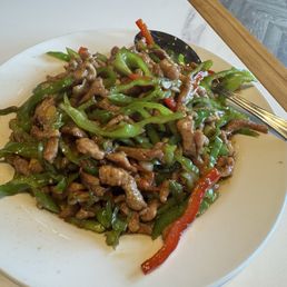 Pork with spicy peppers
