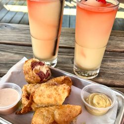 Slider Inn - Midtown - Reuben & Cuban Eggrolls and Jameson Slushie