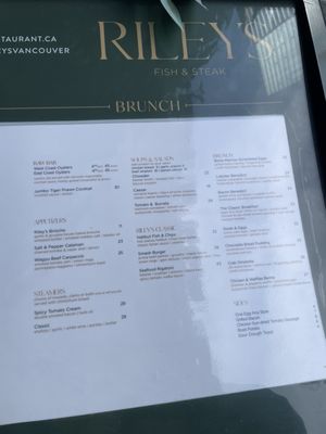 Menu photo 2 Riley's Vancouver Vancouver, BC Menu photo 2 Riley's Vancouver Vancouver, BC