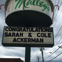 Malley's Chocolates - Outdoor Sign