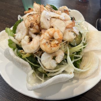 PT Eatery - Grilled Shrimp lotus salad - Vietnamese Near Me - San Diego, California