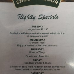 Snug Harbour - Nightly Specials