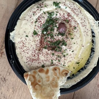Petra Gyro - Creamy hummus with fresh hot pita. - Mediterranean Near Me - Stanwood, Washington Petra Gyro - Creamy hummus with fresh hot pita. - Mediterranean Near Me - Stanwood, Washington