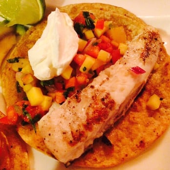 Cuisine - Fish tacos w/ sweet corn relish and chilled crema - French Near Me - Detroit, Michigan Cuisine - Fish tacos w/ sweet corn relish and chilled crema - French Near Me - Detroit, Michigan