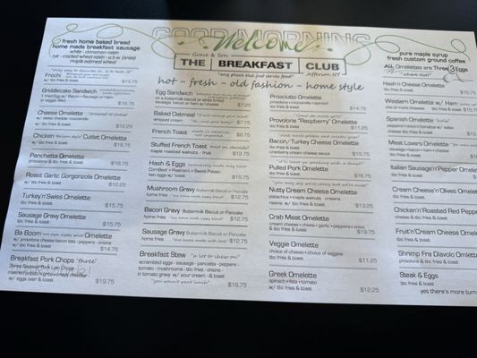 Menu photo 3 The Breakfast Club Jefferson, NY Menu photo 3 The Breakfast Club Jefferson, NY