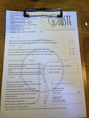 Menu photo 1 Restaurant Ô Juste Narbonne, 11