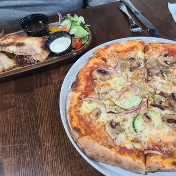 Artisan Oven - Roast bee wrap and vegie pizza add mushrooms - Pizza Near Me - Sterling, Illinois