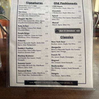 10 Twenty five - Menu 3/3/21 - Gastropubs Near Me - Fort Myers, Florida