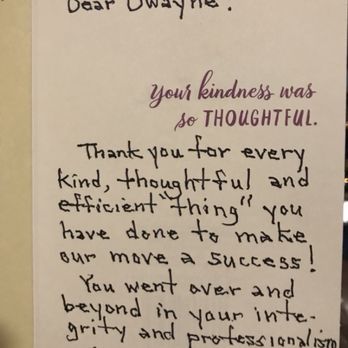 Kama'aina Movers - Letter from customer that didn't know how to use Yelp ratings. So se sent Kama'aina movers a Thank you card. - Movers Near Me Kama'aina Movers - Letter from customer that didn't know how to use Yelp ratings. So se sent Kama'aina movers a Thank you card. - Movers Near Me