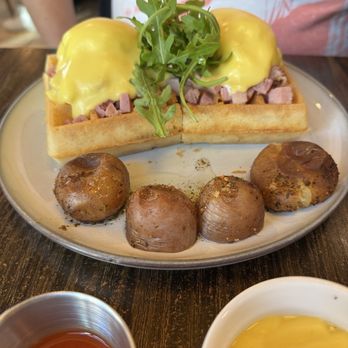 Le Petit Belge - Ham Benny on waffle - Bakeries Near Me - Vancouver, British Columbia Le Petit Belge - Ham Benny on waffle - Bakeries Near Me - Vancouver, British Columbia