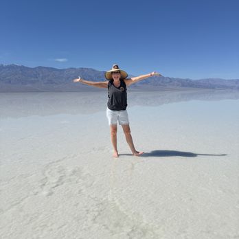Badwater Basin - Beautiful Day to get in the saltwater. Thanks Te-See B. for the wonderful sun hat! - Landmarks & Historical Buildings Near Me - Death Valley, California