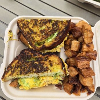 Benedict's - Breakfast Sandwich that a garlic bread! - Breakfast & Brunch Near Me - San Diego, California Benedict's - Breakfast Sandwich that a garlic bread! - Breakfast & Brunch Near Me - San Diego, California
