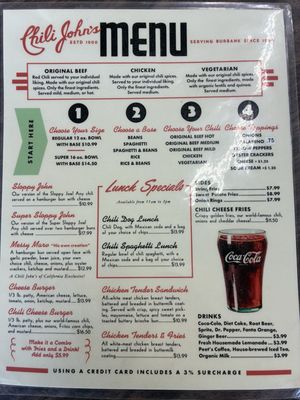 Menu photo 3 Chili John's Burbank, CA Menu photo 3 Chili John's Burbank, CA