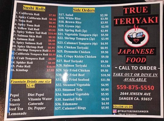 Menu photo 7 True Teriyaki Sanger, CA