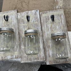 Board & Brush Lakewood Ranch, FL - Hanging mason jars!