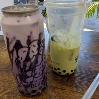 Mochinut - Green tea and Ube boba tea. One to go - Donuts Near Me - Temple Terrace, Florida Mochinut - Green tea and Ube boba tea. One to go - Donuts Near Me - Temple Terrace, Florida