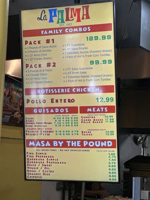 Menu photo 1 La Palma Mexicatessen San Francisco, CA