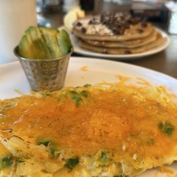 Brunch House - BYO omelette with a side of avocado and side of pancakes (vs toast) - Breakfast & Brunch Near Me - Grand Rapids, Michigan