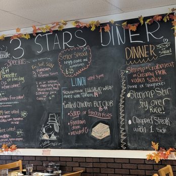 3 Star Diner - Menu Board (2025-11-20) - Mexican Near Me - Eagleville, Pennsylvania