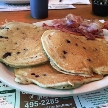 Fairground Cafe - Mmmmm blueberry pancakes and bacon. Lovely breakfast - Breakfast & Brunch Near Me - Topsham, Maine Fairground Cafe - Mmmmm blueberry pancakes and bacon. Lovely breakfast - Breakfast & Brunch Near Me - Topsham, Maine