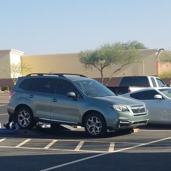 At Your Door Mobile Hitches - Getting the Hitch installed outside my office. - Auto Repair Near Me