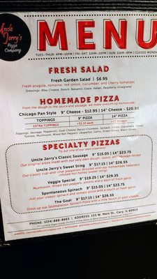 Menu photo 7 Uncle Jerry’s Pizza Company Cary, IL Menu photo 7 Uncle Jerry’s Pizza Company Cary, IL