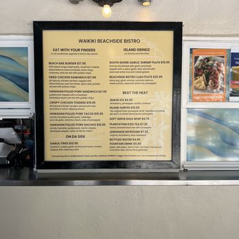 Waikiki Beachside Bistro - Outside menu - Asian Fusion Near Me - Honolulu, Hawaii Waikiki Beachside Bistro - Outside menu - Asian Fusion Near Me - Honolulu, Hawaii