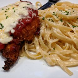 Vivian's Country Cookin' - Chicken parm That chicken was freaking amazing. And the garlic in the white sauce, wow!