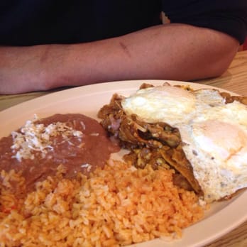 La Cabanita - Chilaquiles rojos with fried eggs. Yum. Very spicy. - Mexican Near Me - Brookfield, Illinois La Cabanita - Chilaquiles rojos with fried eggs. Yum. Very spicy. - Mexican Near Me - Brookfield, Illinois
