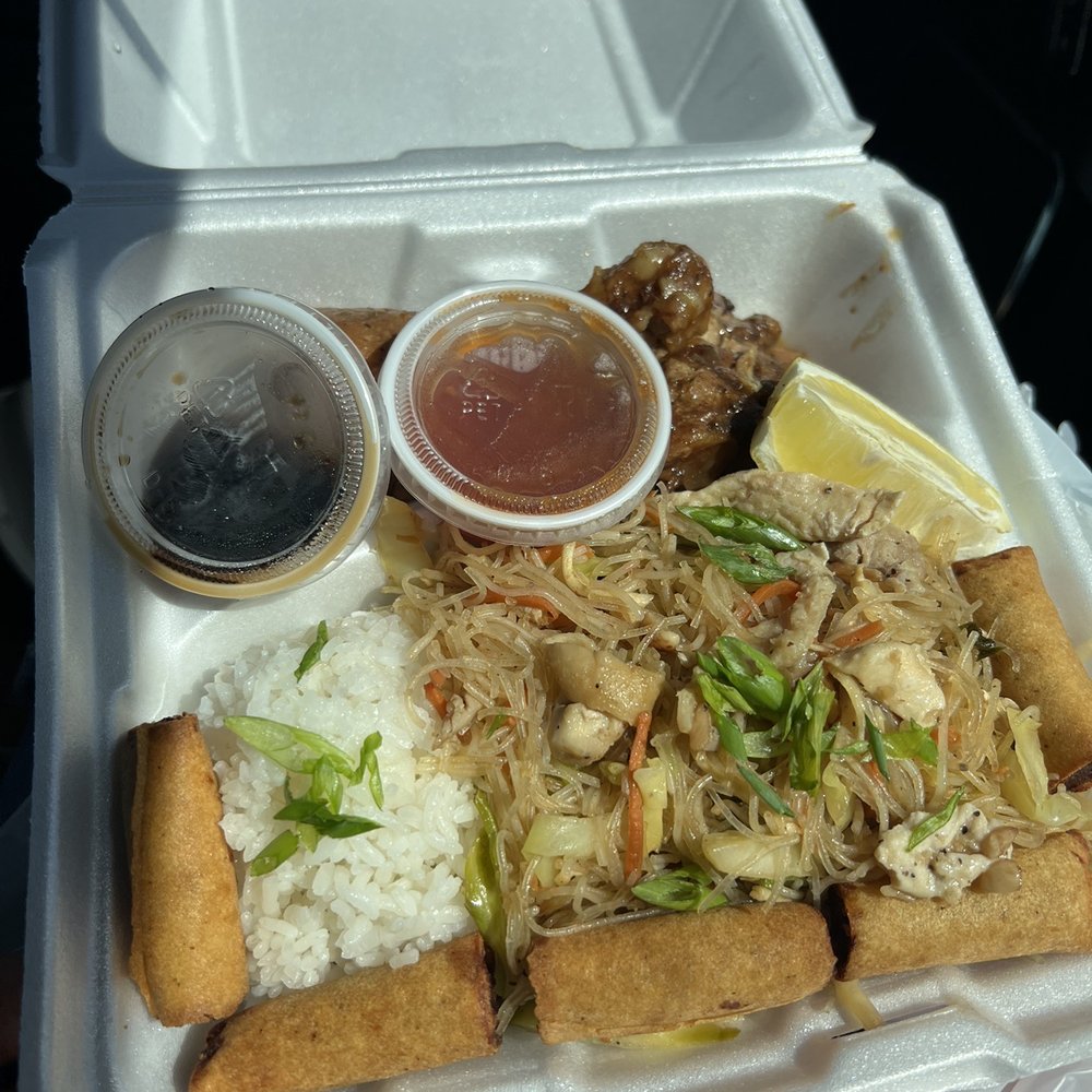 Filipino platter to go. Filipino platter to go.