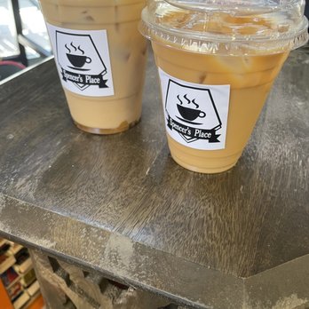 Spencer's Place - Brown sugar latte and cold brew with oat milk and butter pecan - Coffee & Tea Near Me - Surprise, Arizona Spencer's Place - Brown sugar latte and cold brew with oat milk and butter pecan - Coffee & Tea Near Me - Surprise, Arizona