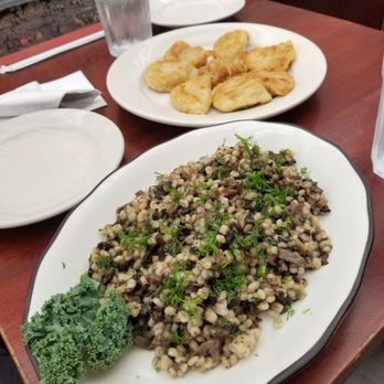 Christina's  - Fried barley with cremini and oyster mushrooms - Polish Near Me - Brooklyn, New York