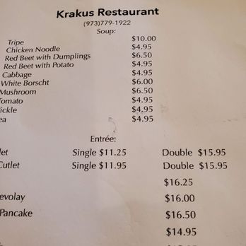 Krakus Restaurant - Polish Near Me - Wallington, New Jersey