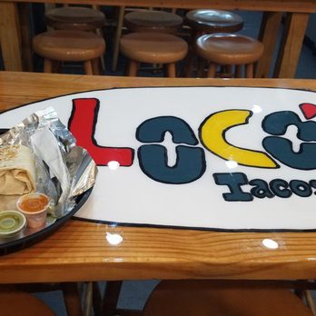Locos Tacos & Bar - Chicken burrito and a carnitas street taco - Tacos Near Me - Tallahassee, Florida
