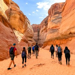 Lake Powell Paddleboards and Kayaks - The hike into "lowest" antelope canyon