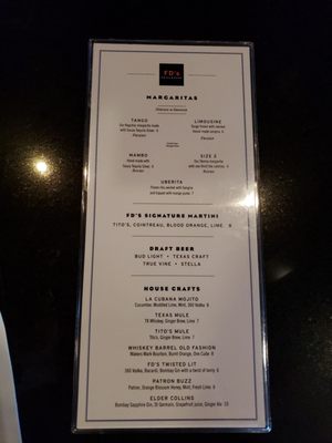 Menu photo 4 FD's Grillhouse Tyler, TX