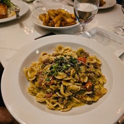 Cricket Club - Pesto Pasta Fresh Garden Vegetables | Artichoke and Tomato Pesto | Orecchiette Pasta