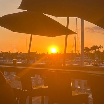Shenanigans - View of the sunset from our patio table - Irish Near Me - Long Beach, California