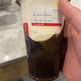 Milk Foam Black Coffee