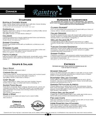 Menu photo 5 Raintree Cafe Scottsdale, AZ Menu photo 5 Raintree Cafe Scottsdale, AZ