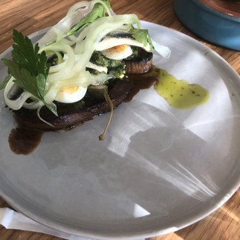 Como Taperia - Ox tongue, mojo verde, anchovy~ - Tapas Bars Near Me - Vancouver, British Columbia Como Taperia - Ox tongue, mojo verde, anchovy~ - Tapas Bars Near Me - Vancouver, British Columbia
