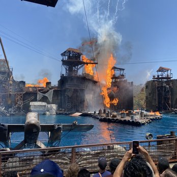 Universal Studios Hollywood - Water World Show 3 - Amusement Parks Near Me - Universal City, California