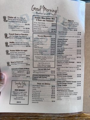 Menu photo 2 Village Cafe Arroyo Grande, CA Menu photo 2 Village Cafe Arroyo Grande, CA