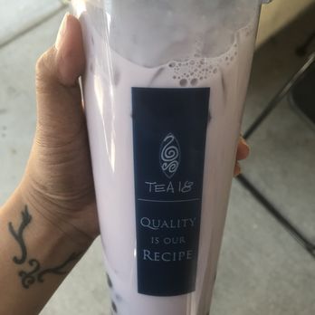 Tea 18 - Large Taro milk tea with pearls - Bubble Tea Near Me - Sacramento, California Tea 18 - Large Taro milk tea with pearls - Bubble Tea Near Me - Sacramento, California