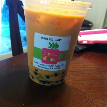 Next Door Bake Shop - Thai iced tea with bubbles - Coffee & Tea Near Me - Blacksburg, Virginia